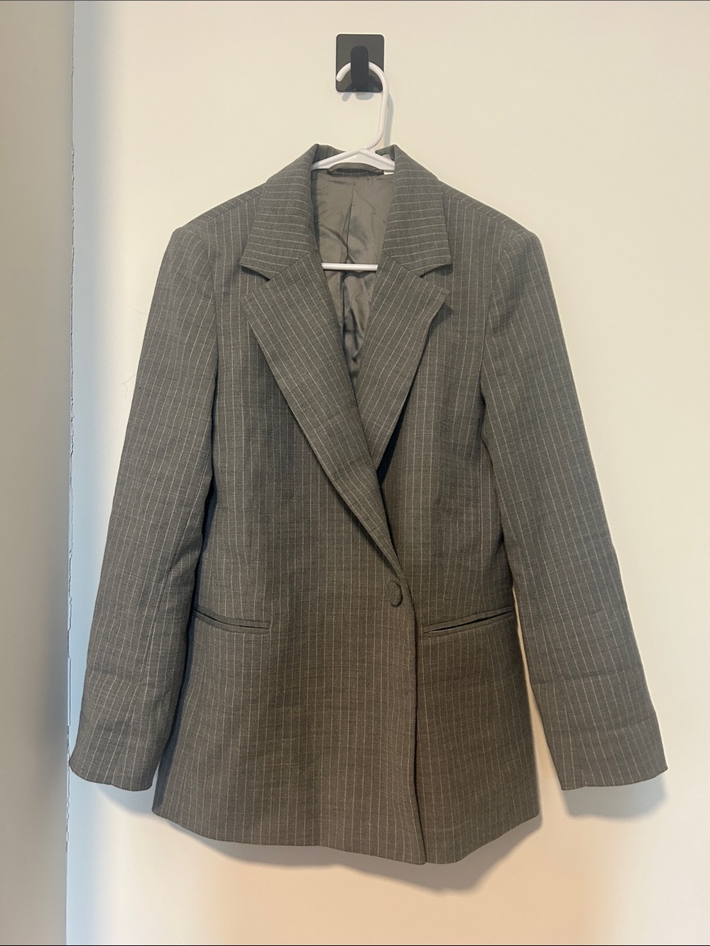 & Other Stories Light Gray Lined Blazer